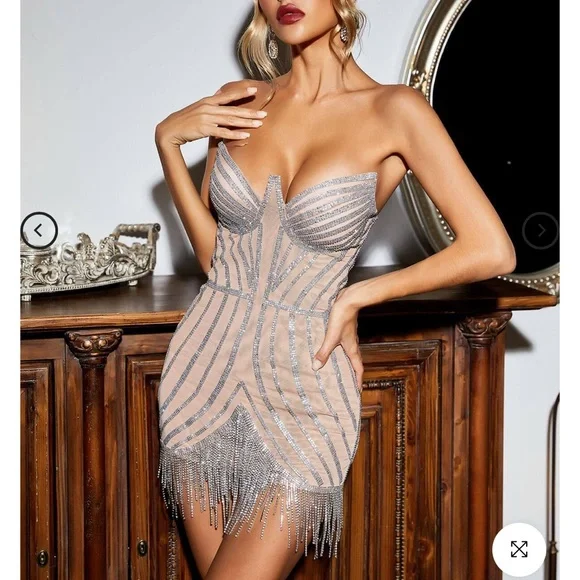 Mew mew dress Layla diamonte - Picture 3 of 4